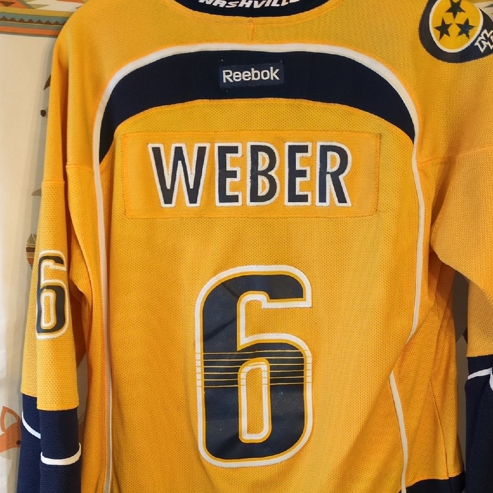 Reebok Yellow Nashville Predators Jersey